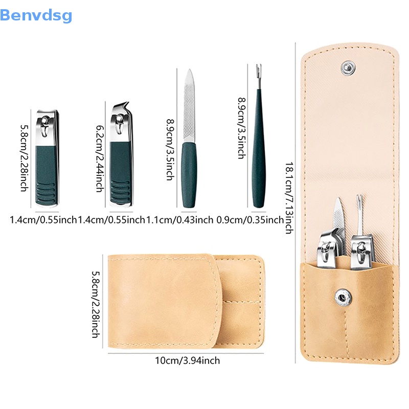 Bộ 4 Dụng Cụ Chăm Sóc Móng Tay Bằng Thép Không Gỉ