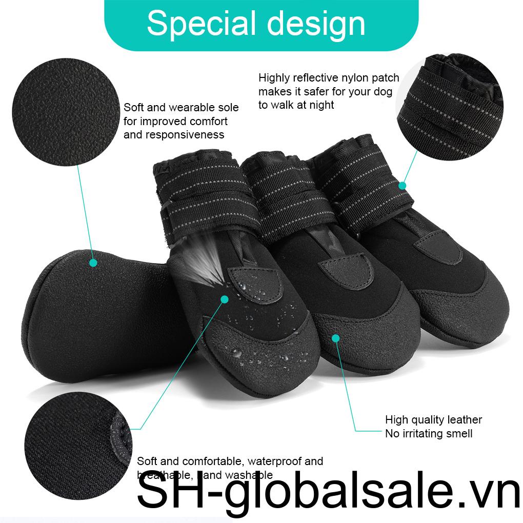 Set 4 Phụ Kiện Bọc Bảo Vệ Chân Cho Thú Cưng