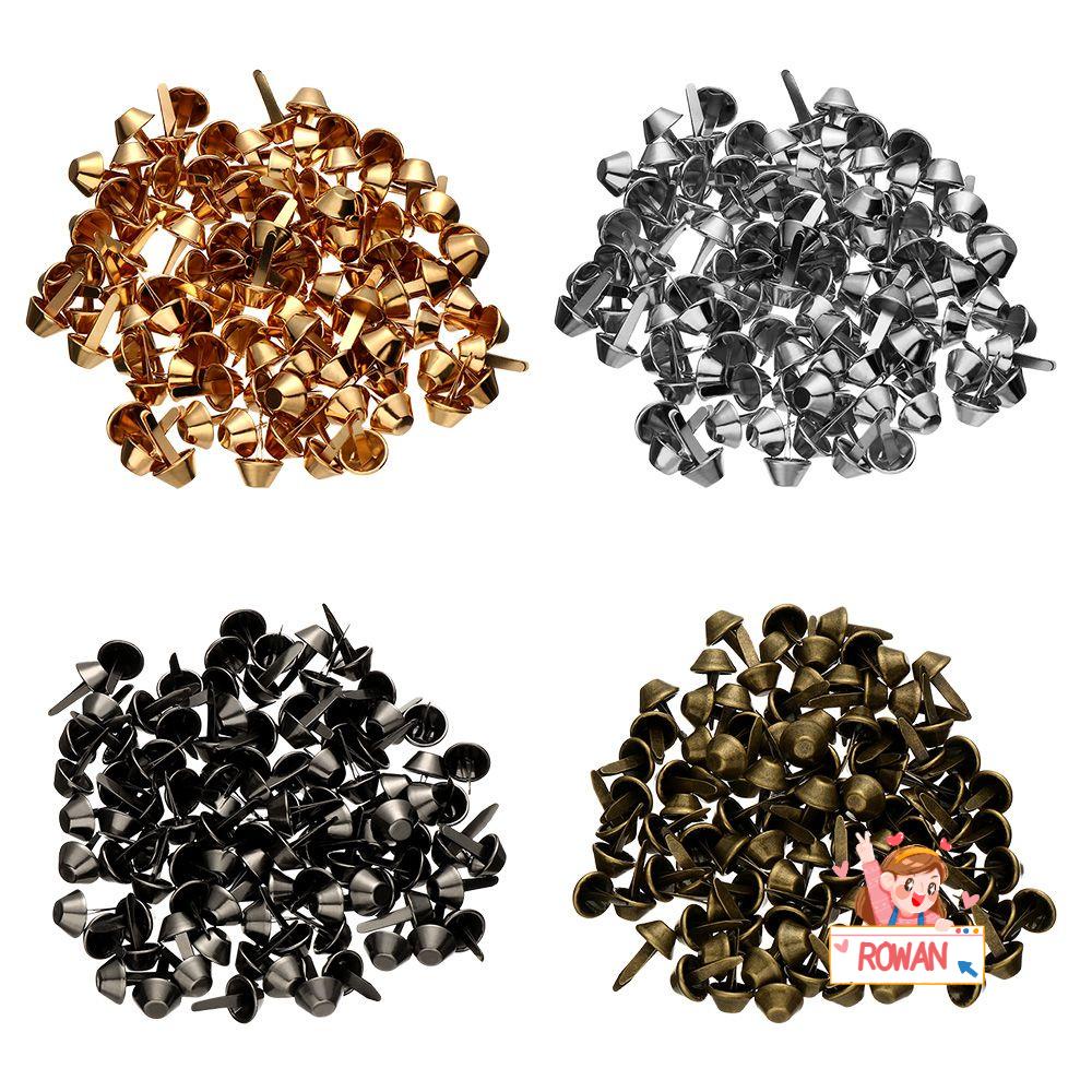 Set 100 Đinh Tán Kim Loại 12mm Tự Làm Trang Sức Tiện Dụng