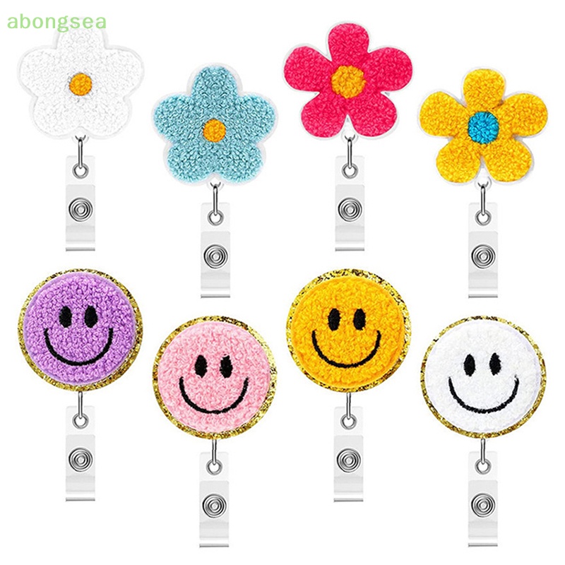 Abongsea Móc Treo Thẻ Bằng Nhựa ABS Có Thể Thu Gọn Tiện Dụng Cho Y Tá / Học Sinh