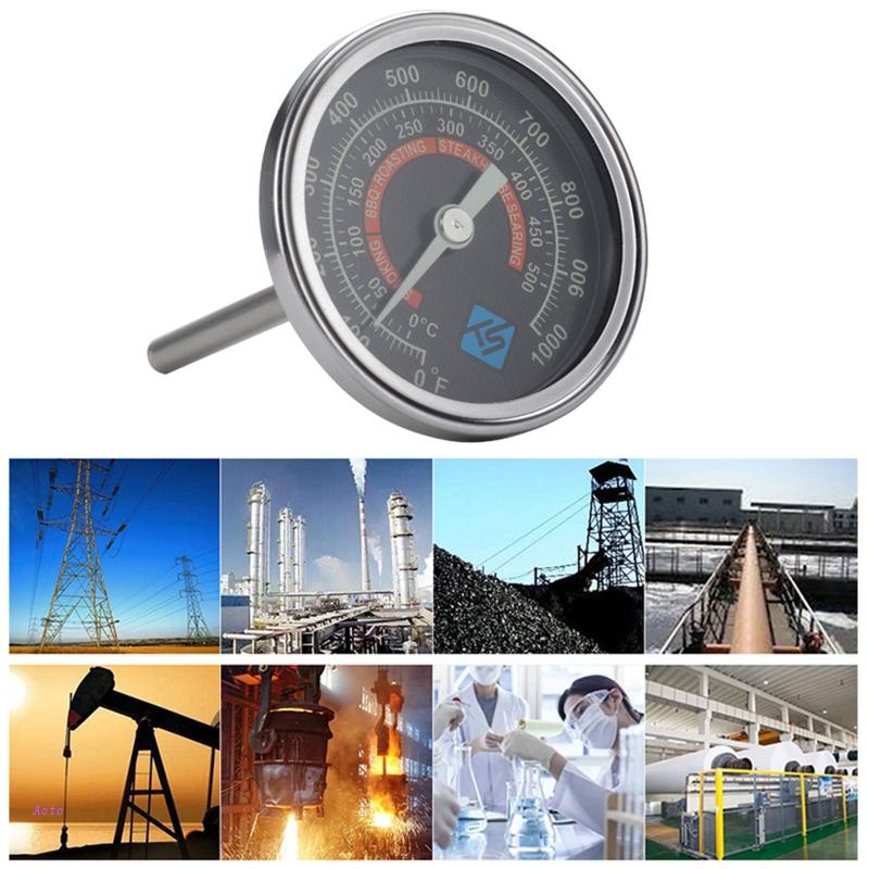 Đồng Hồ Đo Nhiệt Độ AOTO 0-1000°F (500°CBình Đựng Đồ Nướng BBQ Chất Lượng Cao