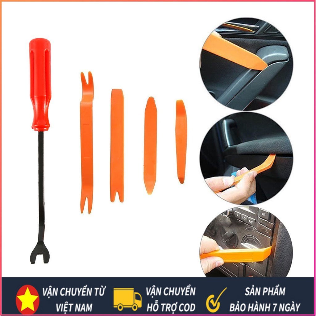 Bộ dụng cụ tháo nội thất xe ô tô 4 món - Công cụ tháo dỡ nội thất ô tô - Bảng điều khiển Công cụ sửa chữa