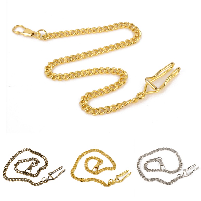 Lianli New Vintage Style Antique Gift Alloy Pocket Watch Holder Necklace Chain/Buckle