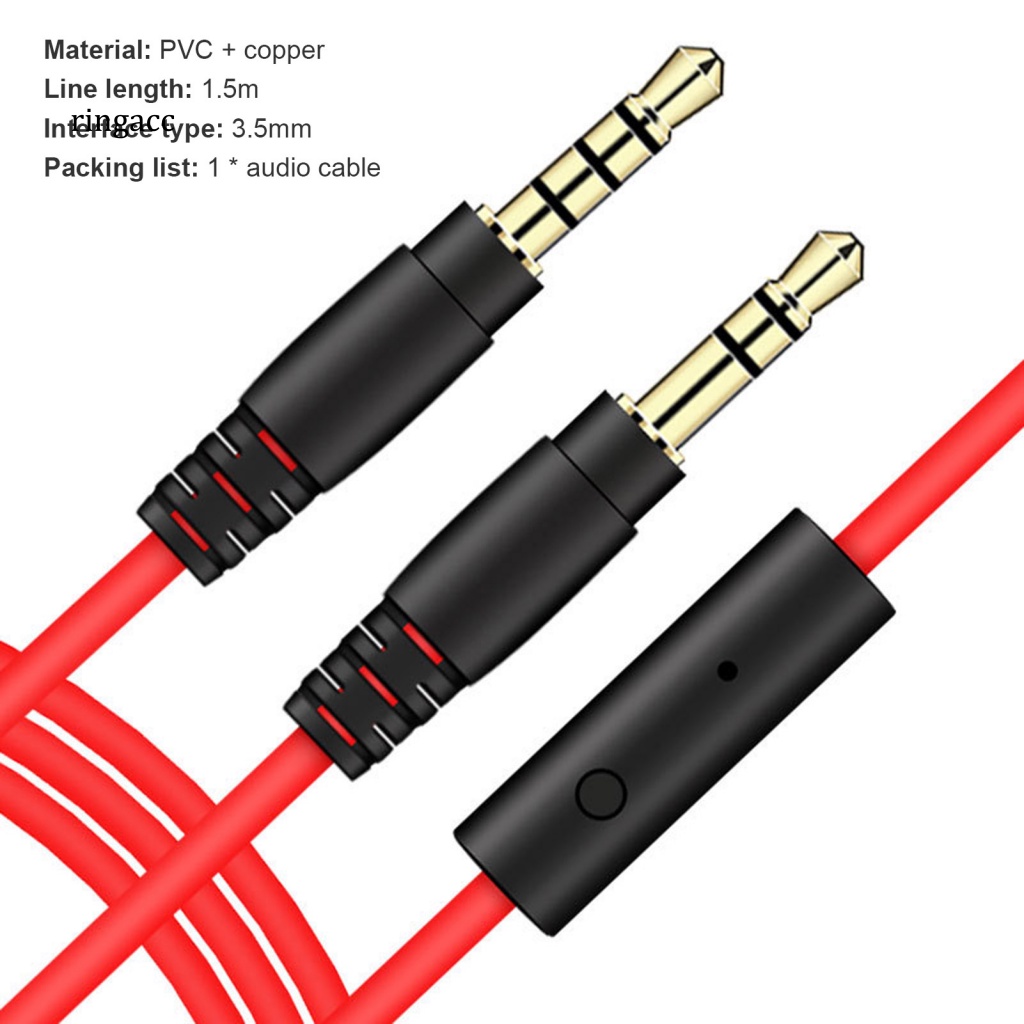 Dây Cáp Âm Thanh AUX Chuyển Đổi Từ Đầu Cắm 3.5mm Sang Cổng Cắm 3.5mm Chống Nhiễu Cho Xe Hơi