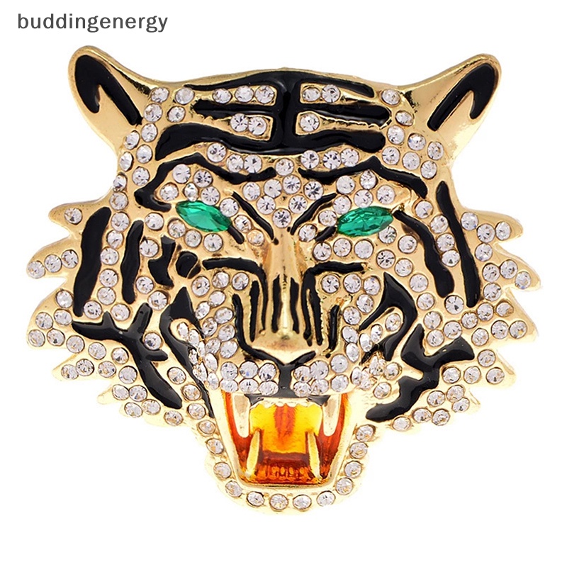 1 Huy Hiệu Cài Áo Hình Đầu Hổ Họa Tiết Da Báo Phong Cách Vintage