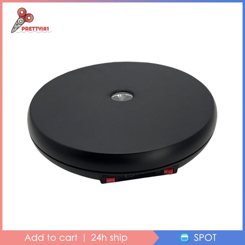 Giá Đỡ Trưng Bày Trang Sức Có Thể Điều Chỉnh Tốc Độ Xoay 360 Độ Có Đèn LED Prettyia1