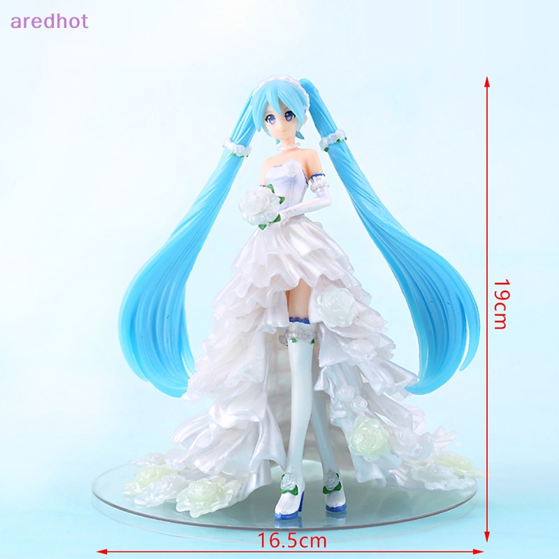 Mô Hình Nhân Vật Hatsune Miku Mặc Đầm Cưới 18cm Mới