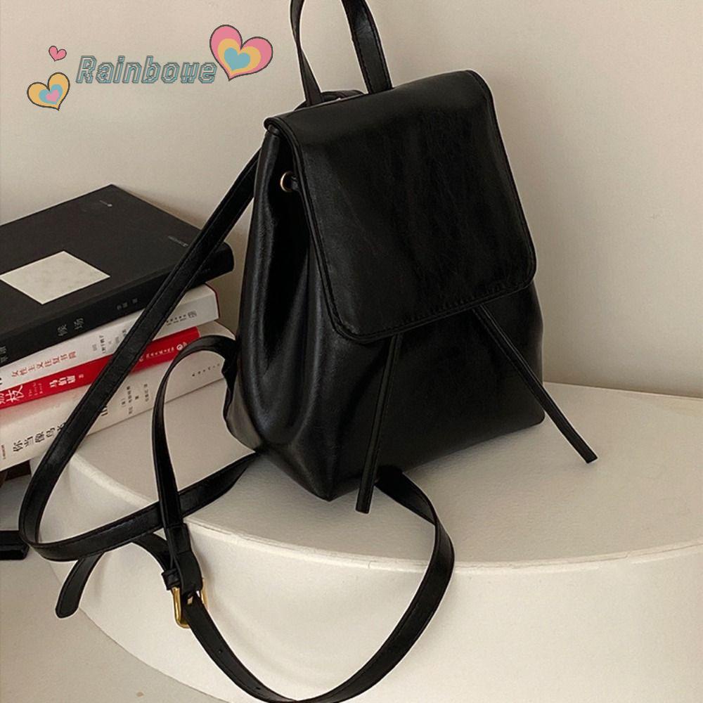 Ba Lô Du Lịch Đa Năng Chất Liệu Da Màu Cầu Vồng