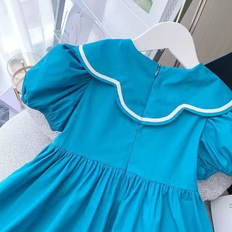 Đầm Công Chúa Mùa Hè Phong Cách Preppy Mẫu Mới 2023 Cho Bé Gái 5-6 - 7-8 - 9-10 - 12-13 - 14 Tuổi