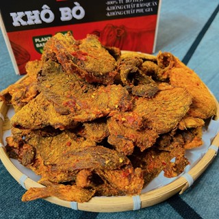 Khô bò miếng vừa Hồng Ngự 1Kg, khô bò thật 100%, thơm ngon, thấm vị, ăn vặt Eric's Food - Đặc sản Đà Lạt