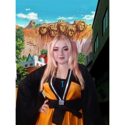 Đầm Kimono Hóa Trang Naruto Cho Bé Gái