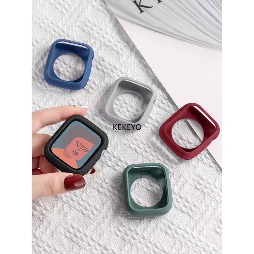 Thời Trang Ốp Bảo Vệ Bằng pc Cứng Mặt Nhám Cho apple watch ultra 2 se 8 7 6 5 4 3 ultra 2 9s 49mm 41mm 44mm 38mm 42mm 45mm