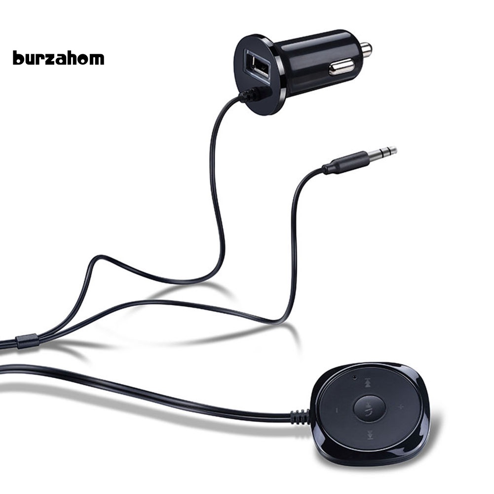 Thiết Bị Nhận Tín Hiệu Âm Thanh Bluetooth Không Dây Jack 3.5mm + Đầu Sạc Cho Ô Tô