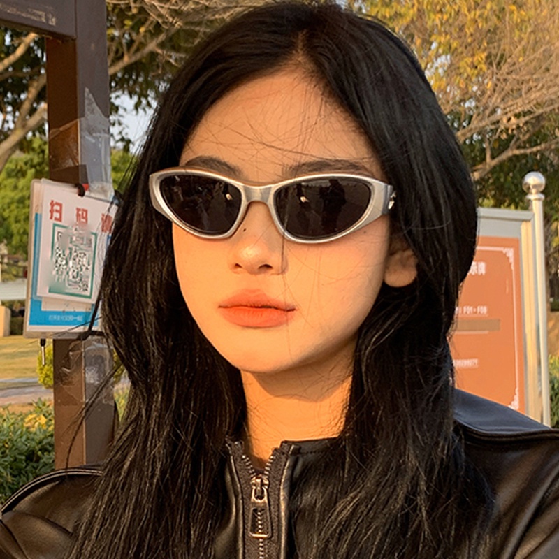 Kính Mát Tròng Năm Cánh Phong Cách Punk Hip Hop Y2K Cho Nam Nữ