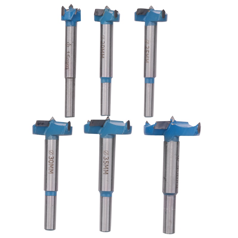 Bộ 6 Mũi Khoan 15-40mm Cho Vật Liệu Gỗ