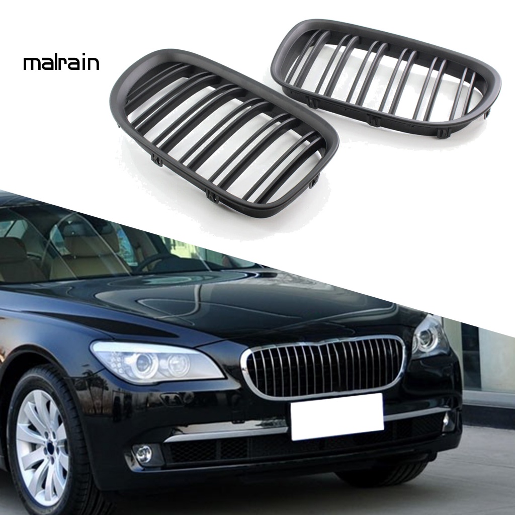 1 Cặp Lưới Tản Nhiệt Hai Mặt Màu Đen Nhám Gắn Mui Xe Hơi 51117184151 Phụ Kiện Chuyên Dụng Dành Cho BMW 7 Series F02 09-15 / 15