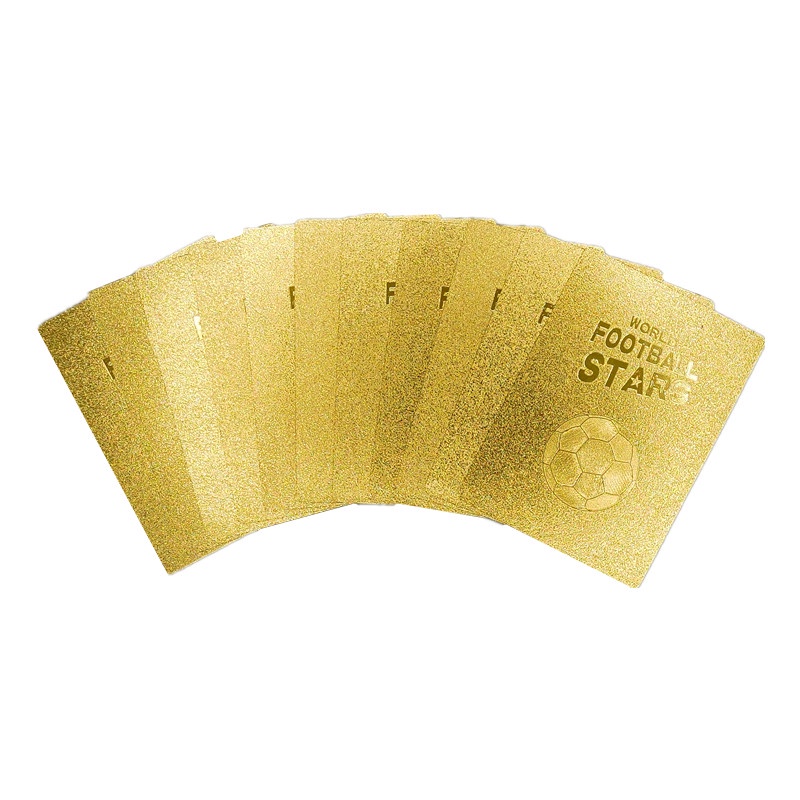 Bộ Sưu Tập 54 Thẻ Bài Hình Ngôi Sao Bóng Đá Màu Vàng / Bạc Phiên Bản Tiếng Anh LLORIS RONALDO KANTE