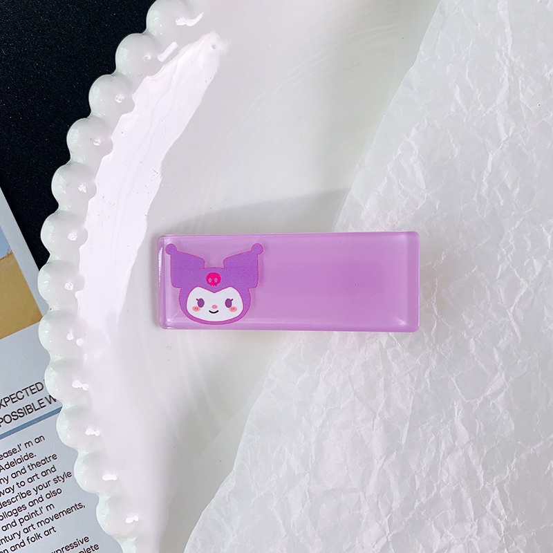 SANRIO Kẹp Tóc Hình Kẹo Hoạt Hình Kuromi Hello Kitty mymelody Ngọt Ngào Dễ Thương Thời Trang Cho Bé Gái