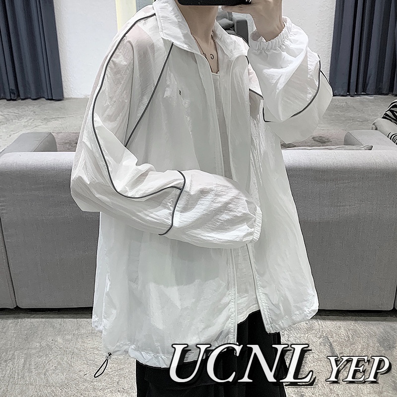 Áo Khoác Chống Nắng Phản Quang Phong Cách Hàn Quốc Cho Nam