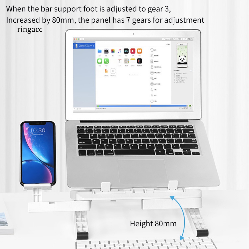 Giá Đỡ Laptop / Máy Tính Bảng 25 RGA Bằng Kim Loại Tùy Chỉnh Tiện Dụng Cho Gia Đình