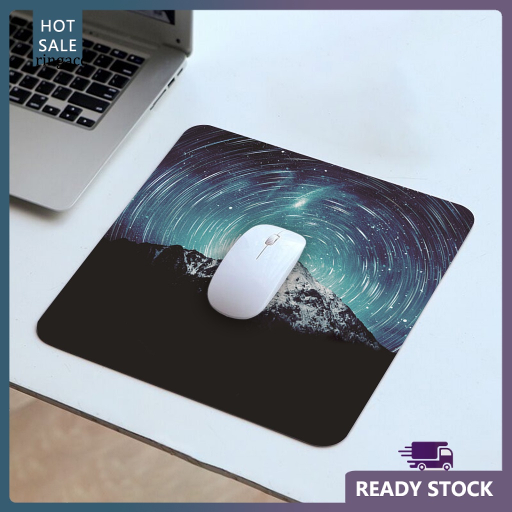 Tấm Lót Chuột RGA Siêu Mỏng Bề Mặt Mịn Chống Trượt Họa Tiết Bầu Trời Sao Dành Cho Laptop