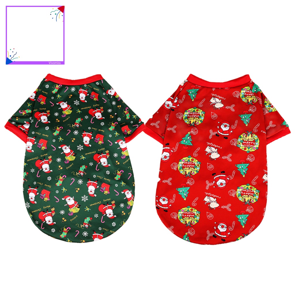 Áo Khoác Cardigan Mềm Mại In Họa Tiết Giáng Sinh Dễ Thương Cho Thú Cưng