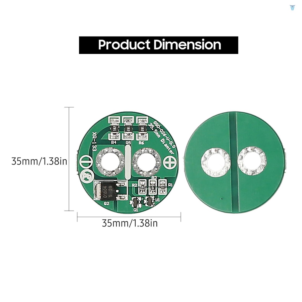 1 Bảng Mạch Bảo Vệ Pin Lithium 2.5V Chất Lượng Cao