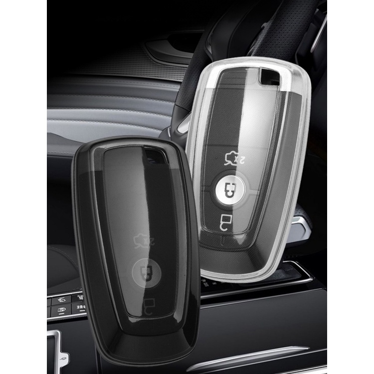 Vỏ TPU Bảo Vệ Chìa Khóa Điều Khiển Từ Xa Cho Xe Hơi Ford Edge Fusion Mustang Explorer F150 F250 F350 Ecosport
