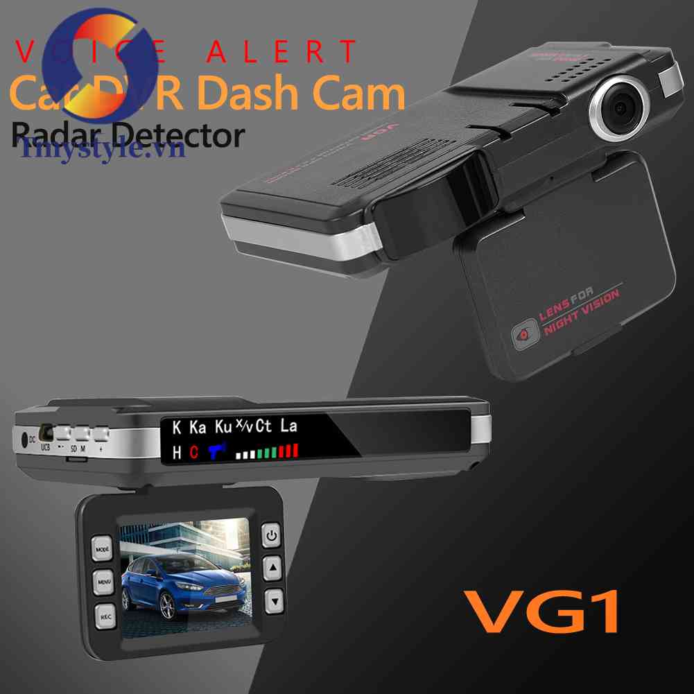 Máy Dò Radar Tiếng Anh / Nga 2 Trong 1 Gắn Bảng Điều Khiển Xe Hơi