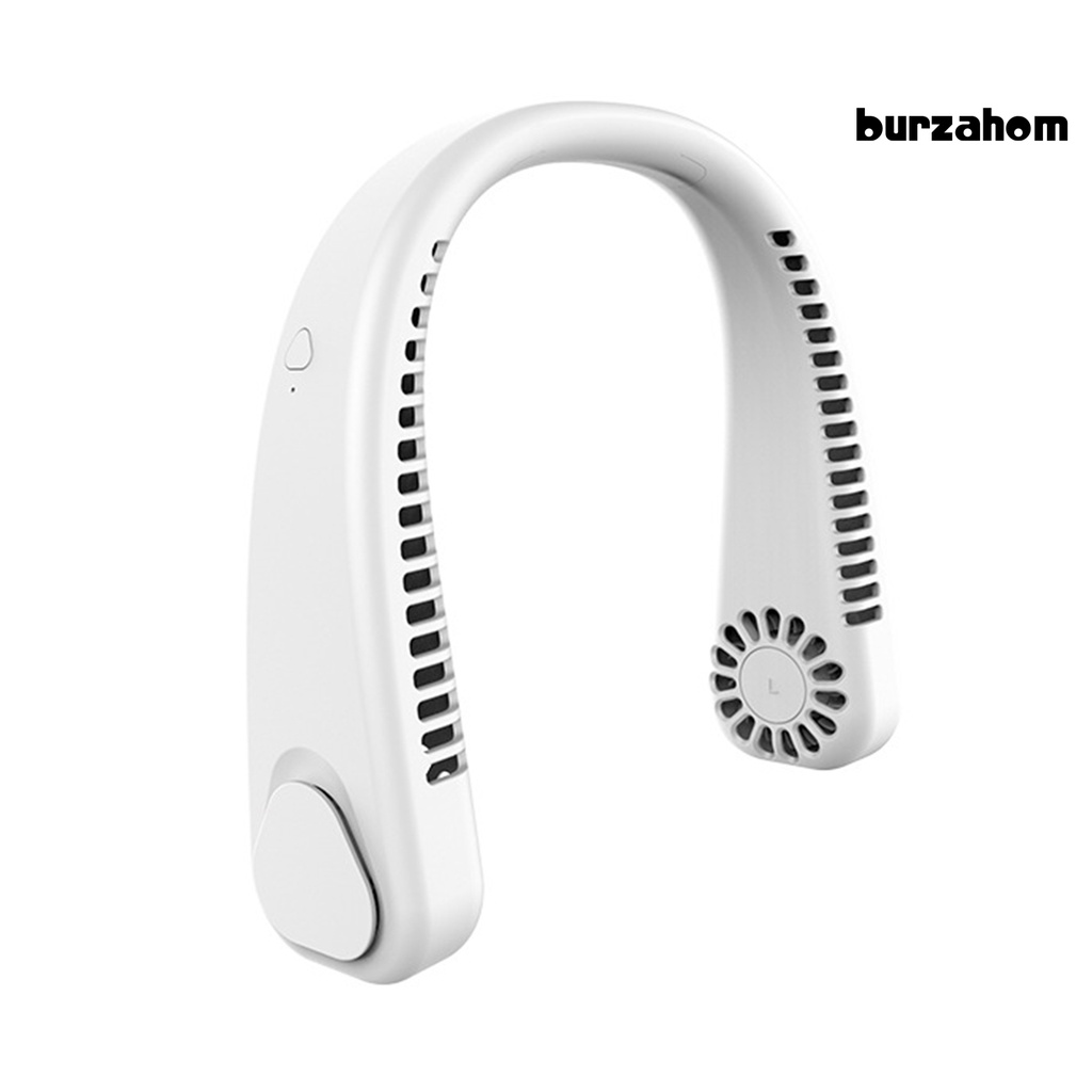 Quạt Làm Mát Đeo Cổ Không Cánh Bằng Silicone Trọng Lượng Nhẹ Tiếng Ồn Thấp Sạc USB