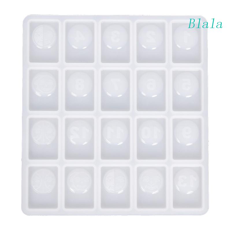 Khuôn Silicone Làm Đồ Trang Sức Hình Mạt Chược Israel