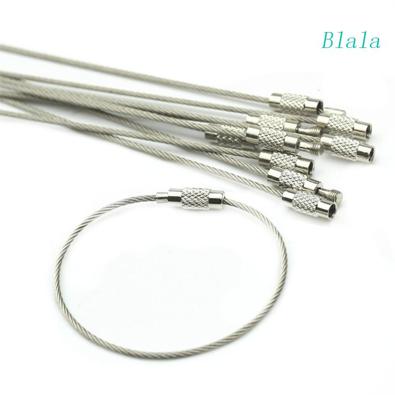 Set 10 Dây Móc Khóa Bằng Thép Không Gỉ Chất Lượng Cao