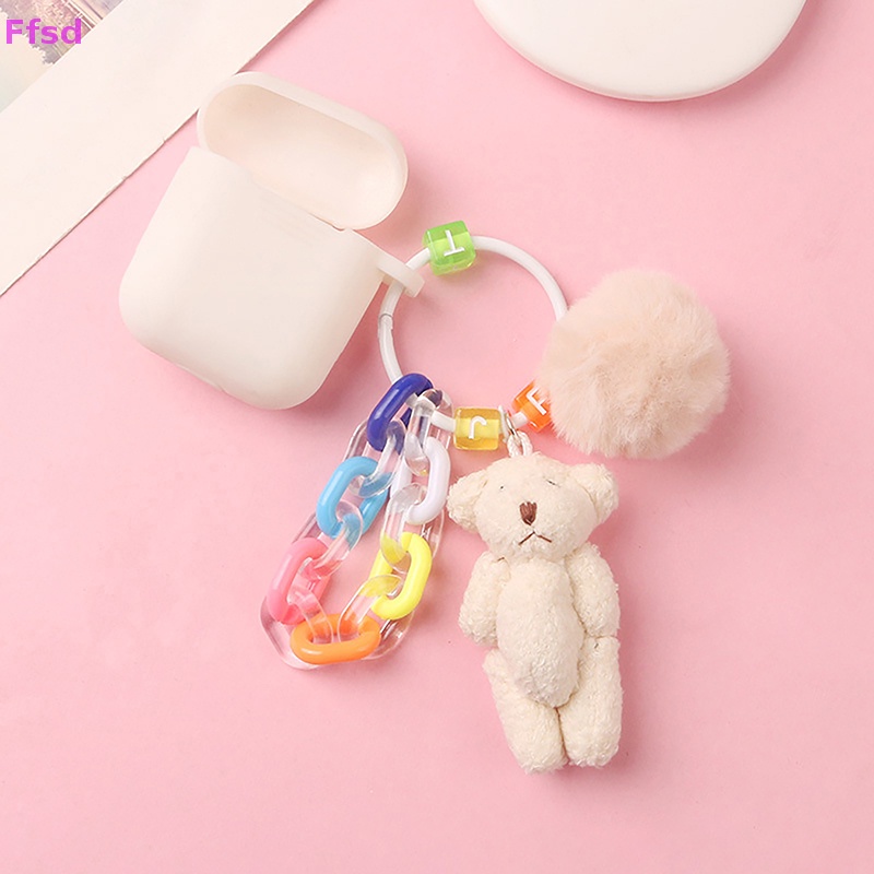 {Ffsd} Móc Khóa Thỏ Bông Hoạt Hình Dễ Thương Trang Trí Ba Lô / Ô Tô * Bán Chạy