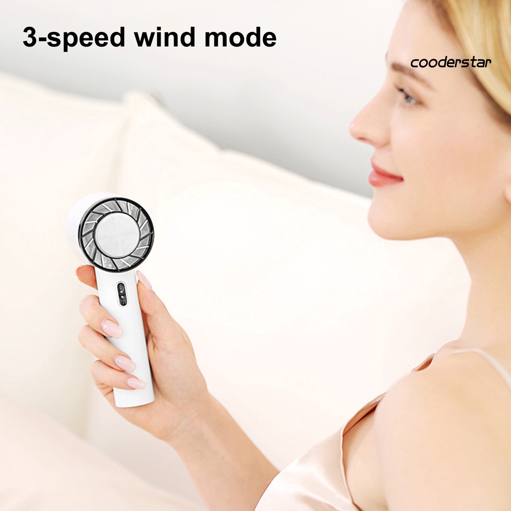 1 Bộ Quạt Làm Mát Mini Cầm Tay 2000mAh Sạc USB Có Đế Tháo Rời Điều Chỉnh Được Dành Cho Gia Đình