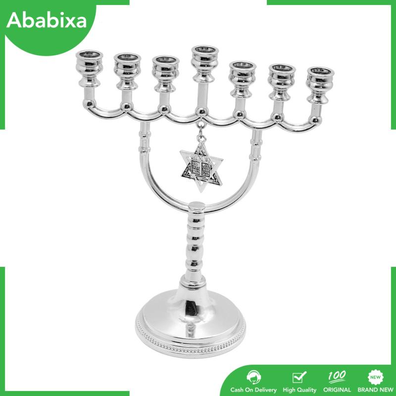 Giá Đỡ Đèn Cầy 7 Nhánh Bằng Kim Loại Trang Trí Tiệc Cưới / Giáng Sinh