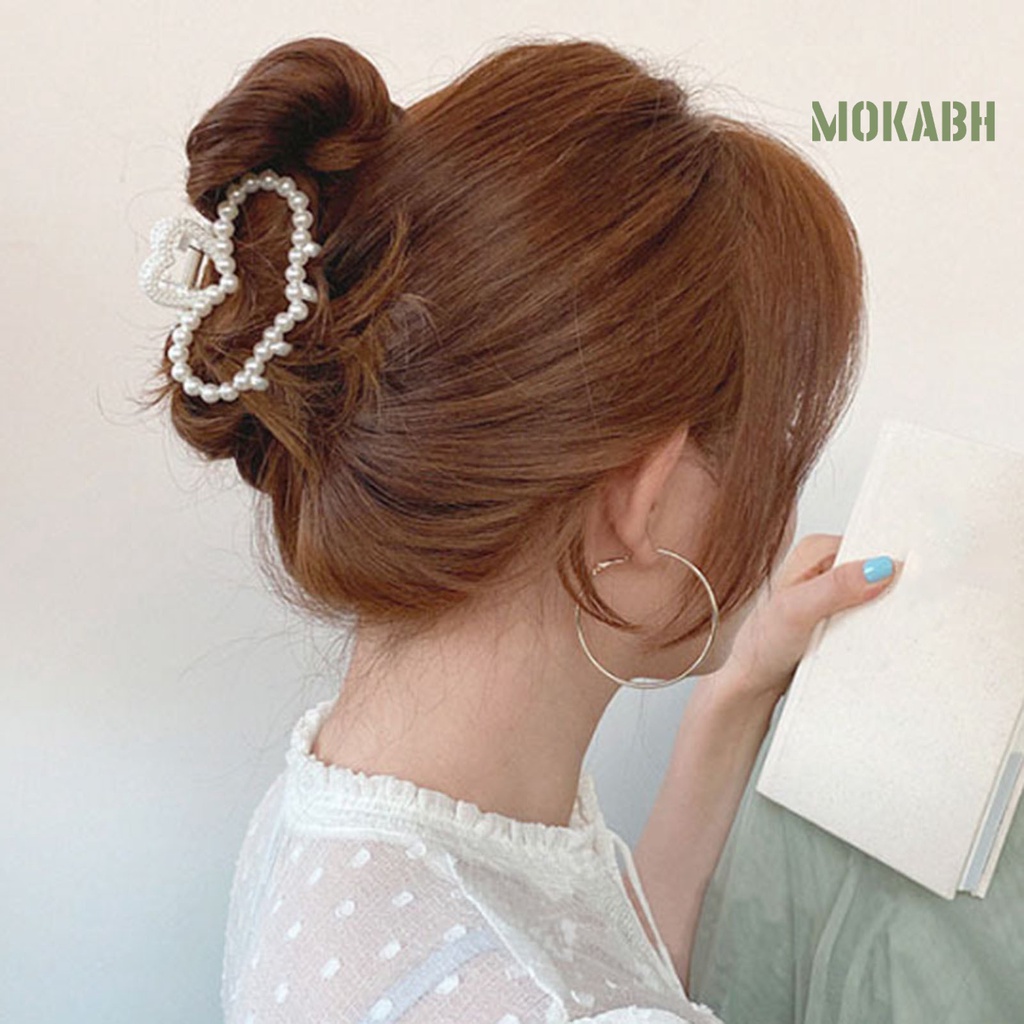 Kẹp Tóc Đính Ngọc Trai Giả Thiết Kế Thanh Lịch Thời Trang