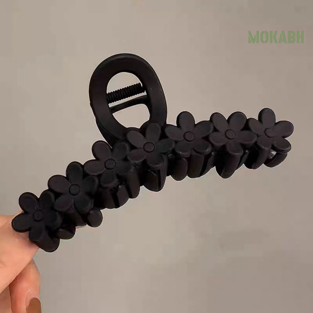 Kẹp Tóc Hình Hoa Màu Trơn Chống Trượt Thời Trang Cho Nữ