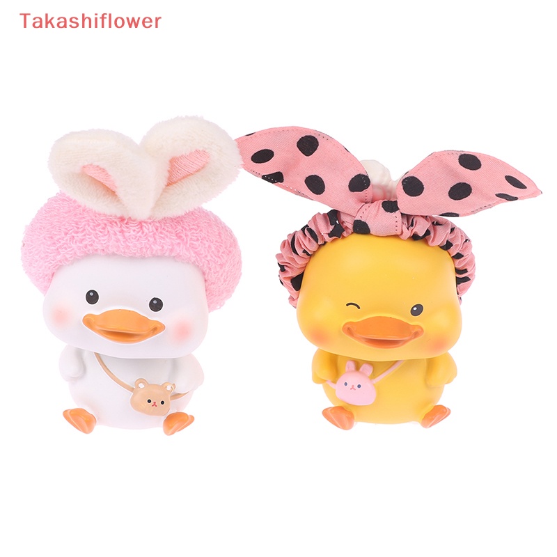 Mô Hình Chú Vịt Lắc Đầu Bằng Nhựa Resin Dễ Thương Dùng Trang Trí Xe Hơi