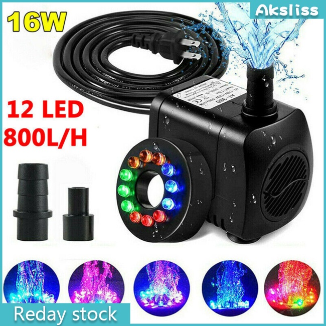 Máy Bơm Nước Có Đèn LED 12 Bóng Cho Hồ Cá