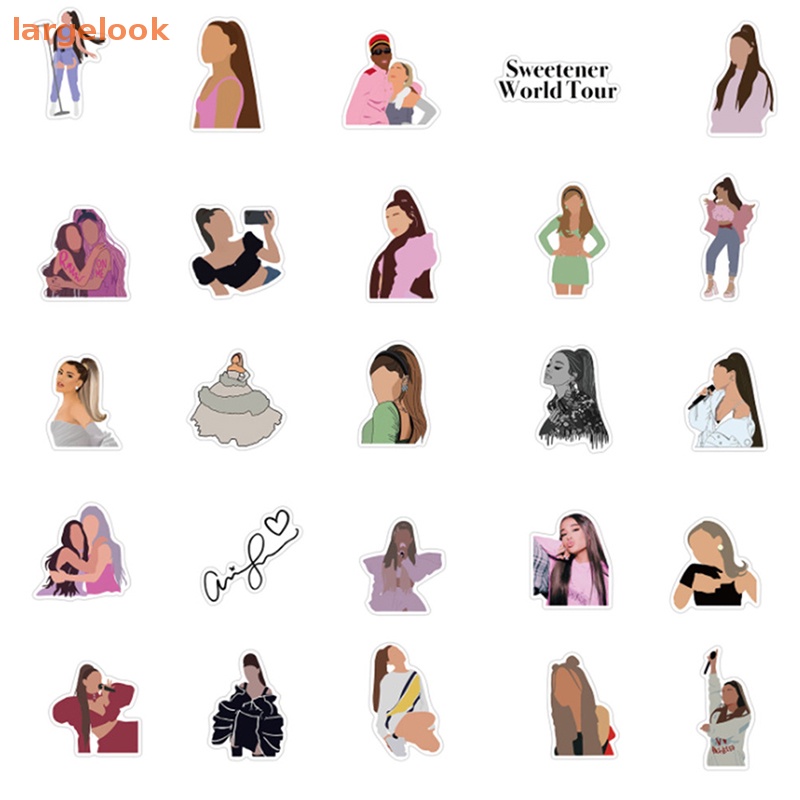 Set 50 Miếng Dán Chống Thấm Nước Họa Tiết Graffiti Trang Trí Vali / Guitar