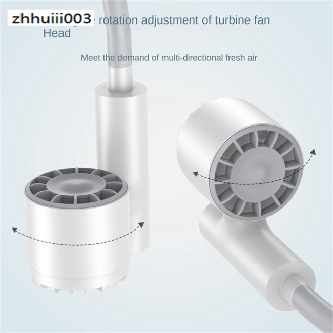 Quạt Thể Thao Đeo Cổ Không Cánh Chạy Pin 2400mah Hai Đầu Yên Tĩnh Có Thể Sạc Lại Bằng Cổng Usb Hiệu Zhi