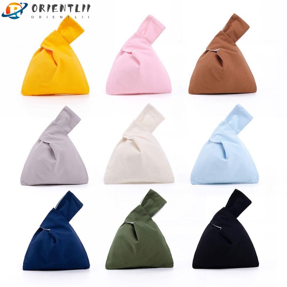 Túi Mua Sắm Đeo Cổ Tay Bằng Cotton Gọn Nhẹ Có Thể Tái Sử Dụng