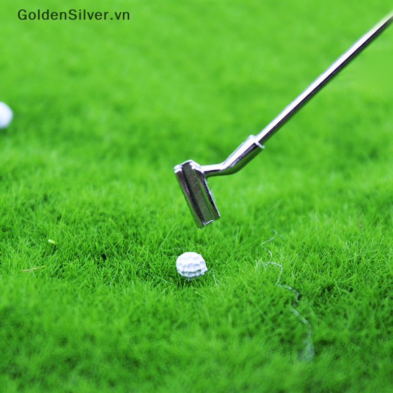 1 Bộ Mô Hình Sân Vườn Ngoài Trời Với Bóng golf Tỉ Lệ 1: 12 Trang Trí Nhà Búp Bê