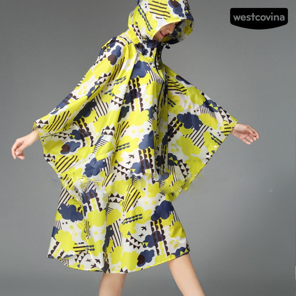 [COD]☁Áo Mưa Dáng Dài Có Mũ Trùm Chống Thấm Nước Tiện Dụng Cho Nữ