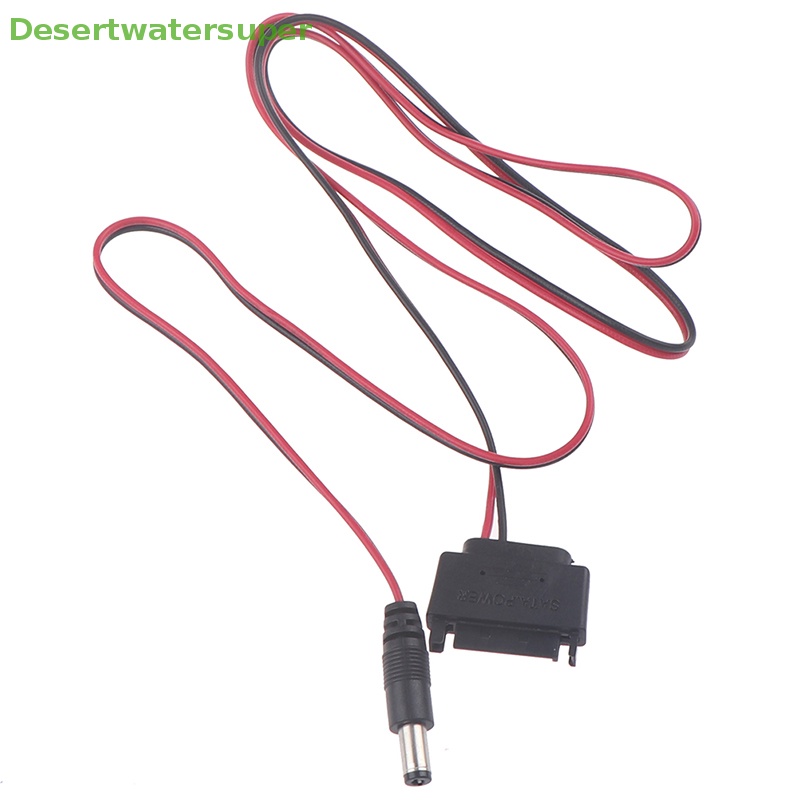 1 Dây Cáp Nguồn SATA Chuyển Đổi Đầu Đực Sang DC 5.5 * 2.5mm 12V Dài 100cm