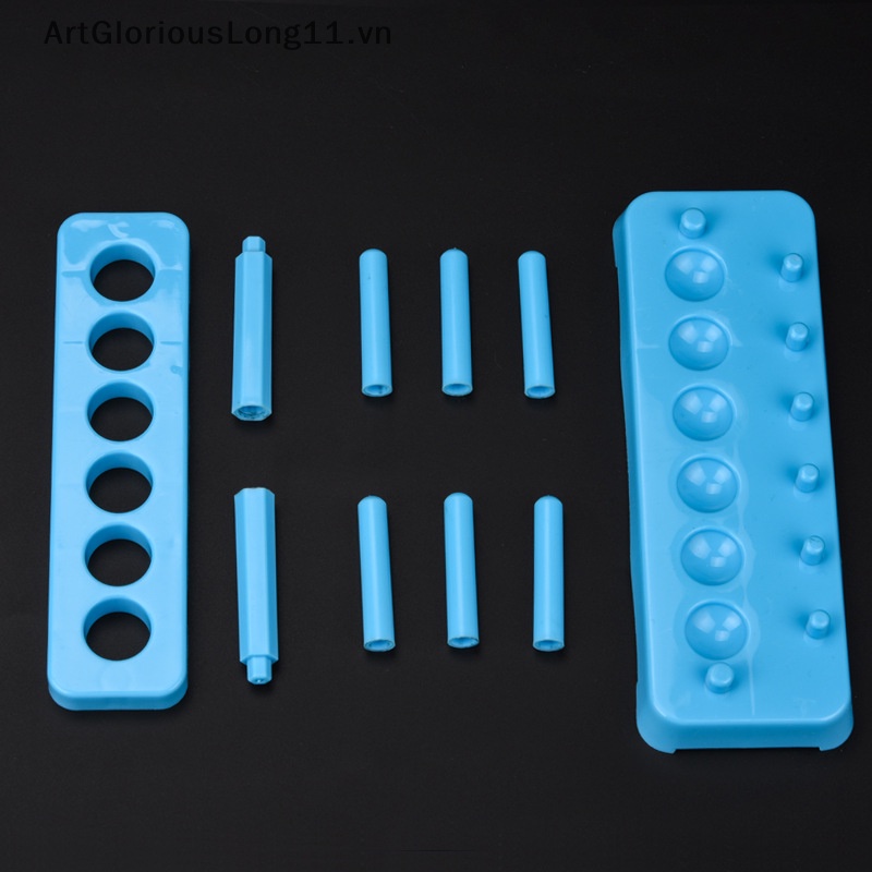 Giá Đỡ Ống Nghiệm Bằng Nhựa Màu Đỏ Chuyên Dụng Cho Phòng Thí Nghiệm / Trường Học