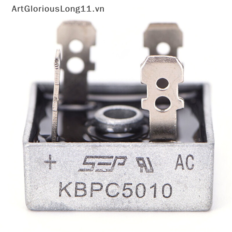 Cầu Đơn Chỉnh Lưu Artglaong 50A 1000V Vỏ Kim Loại KBPC5010.