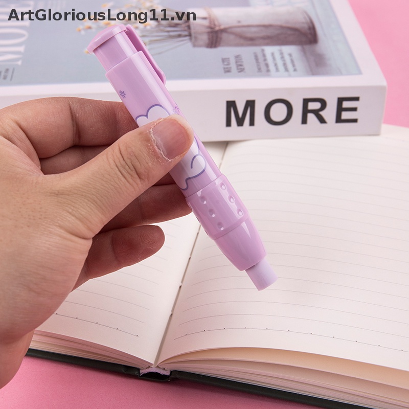 Cục Tẩy Bút Chì Dạng Nhấn Bằng Cao Su Mềm Có Thể Thu Gọn Cho Trẻ Em