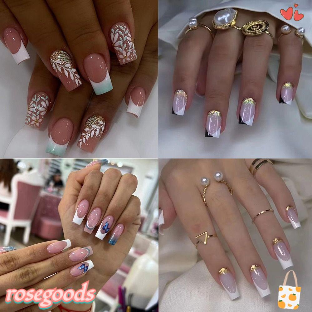 Set 24 Móng Tay Giả DIY Có Thể Tháo Rời