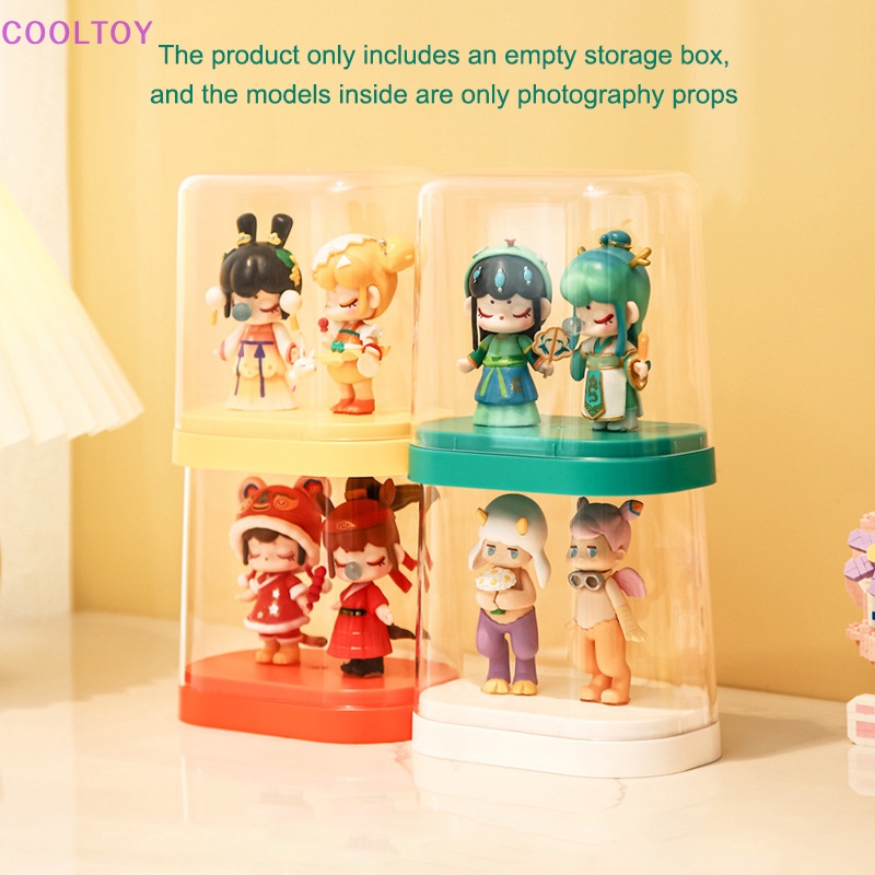 Cooltoy 1 Hộp Trưng Bày Mô Hình Búp Bê Trong Suốt Chống Bụi